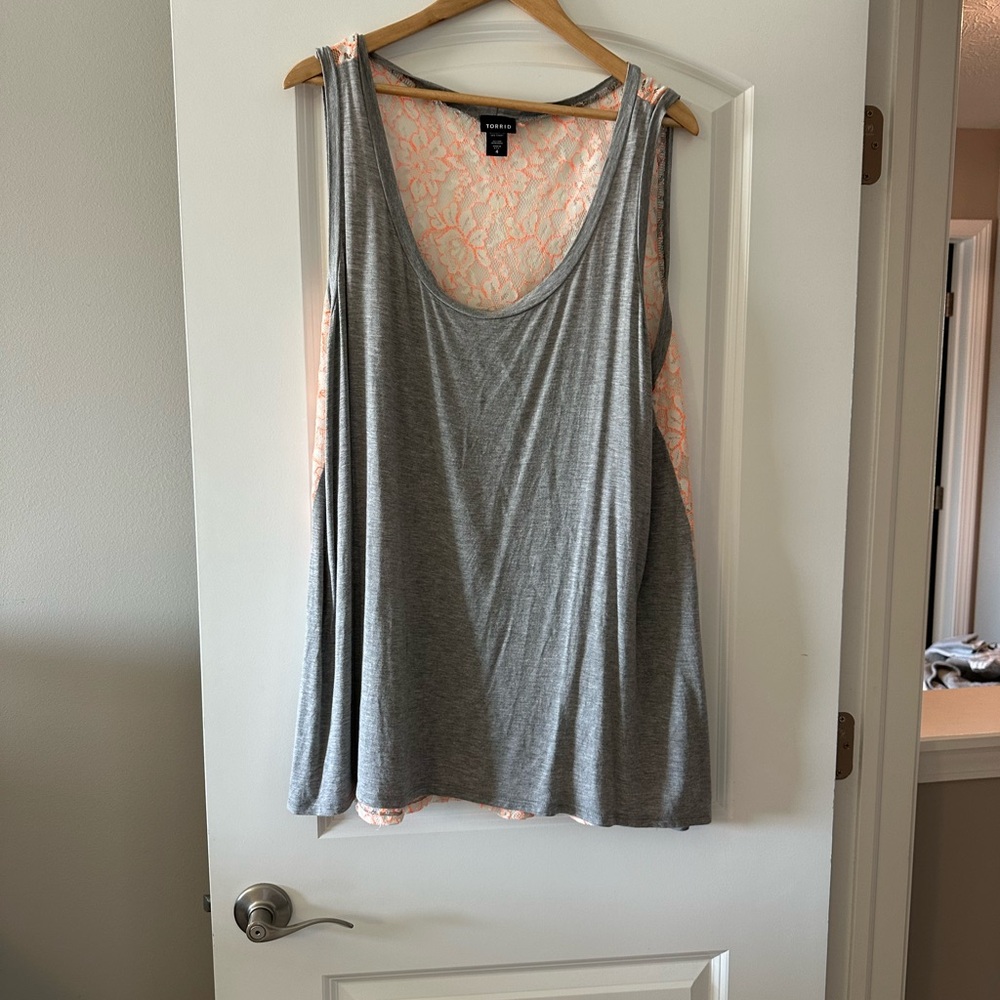 Gray Sleeveless Top
